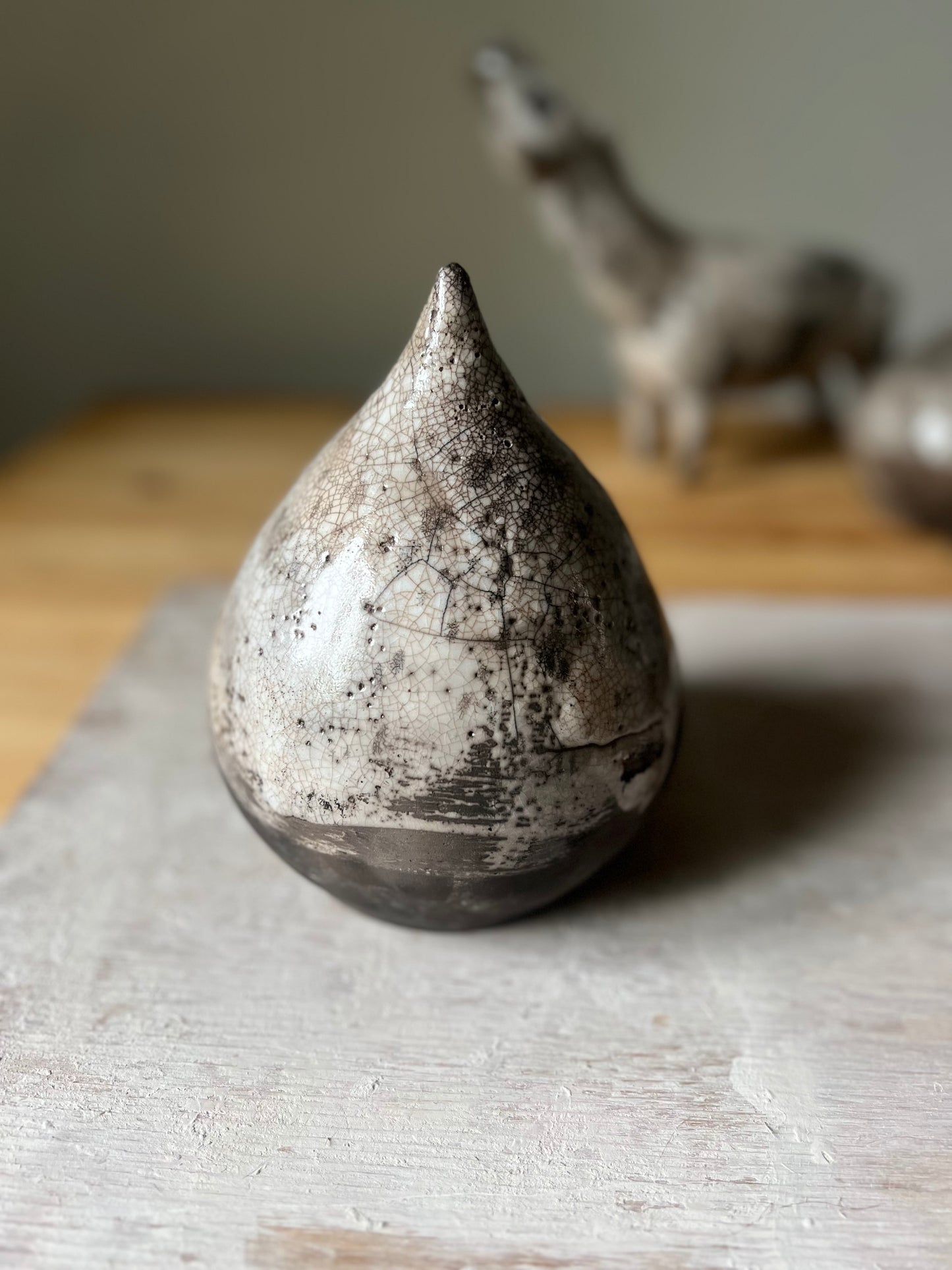 The Silent Dome: Raku Teardrop